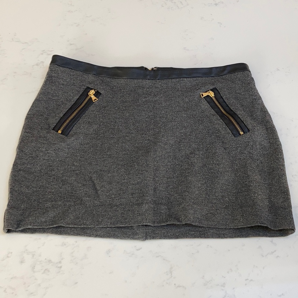 Gray Mini Skirt